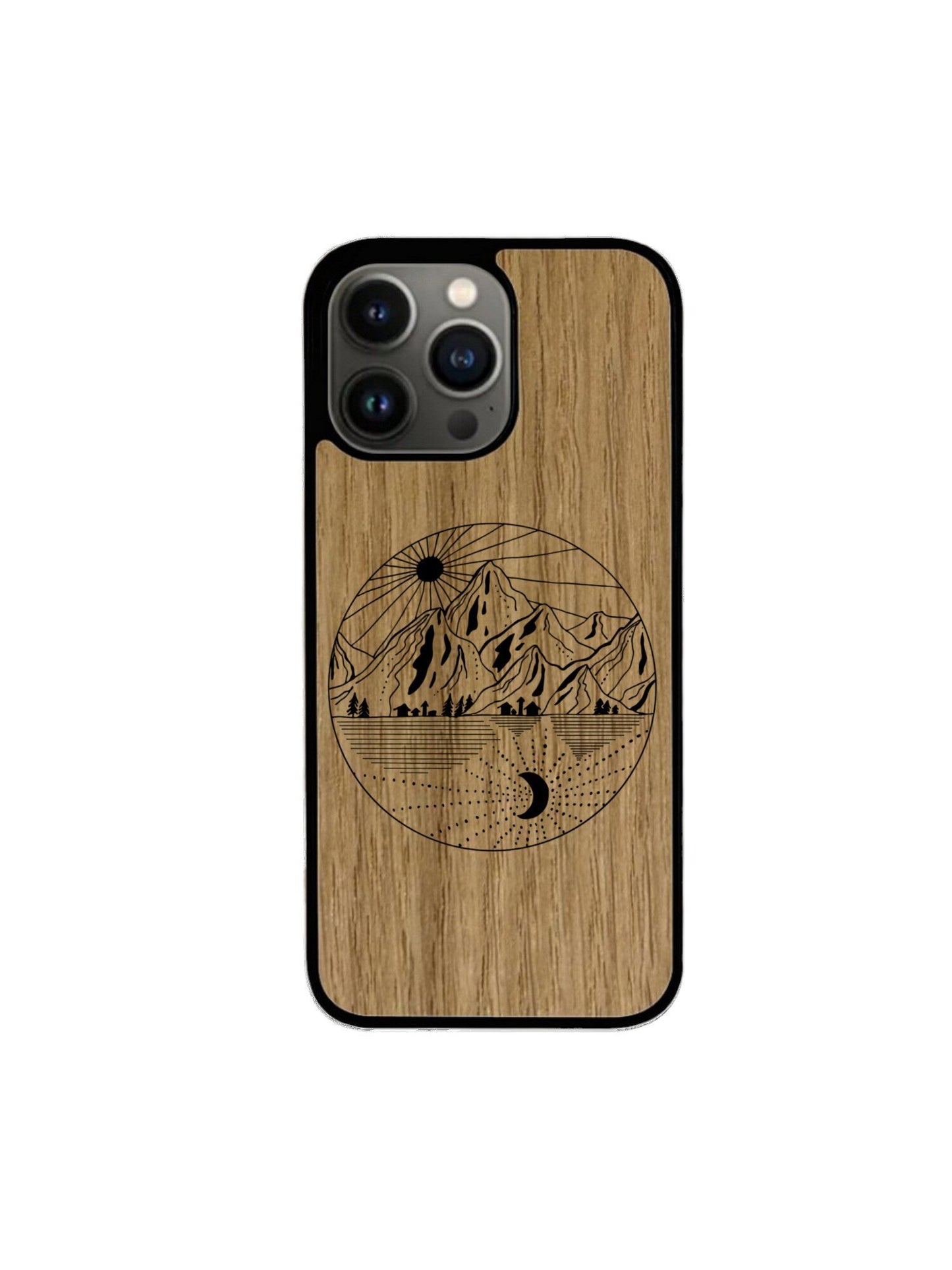 Coque Iphone - Paysage gravure
