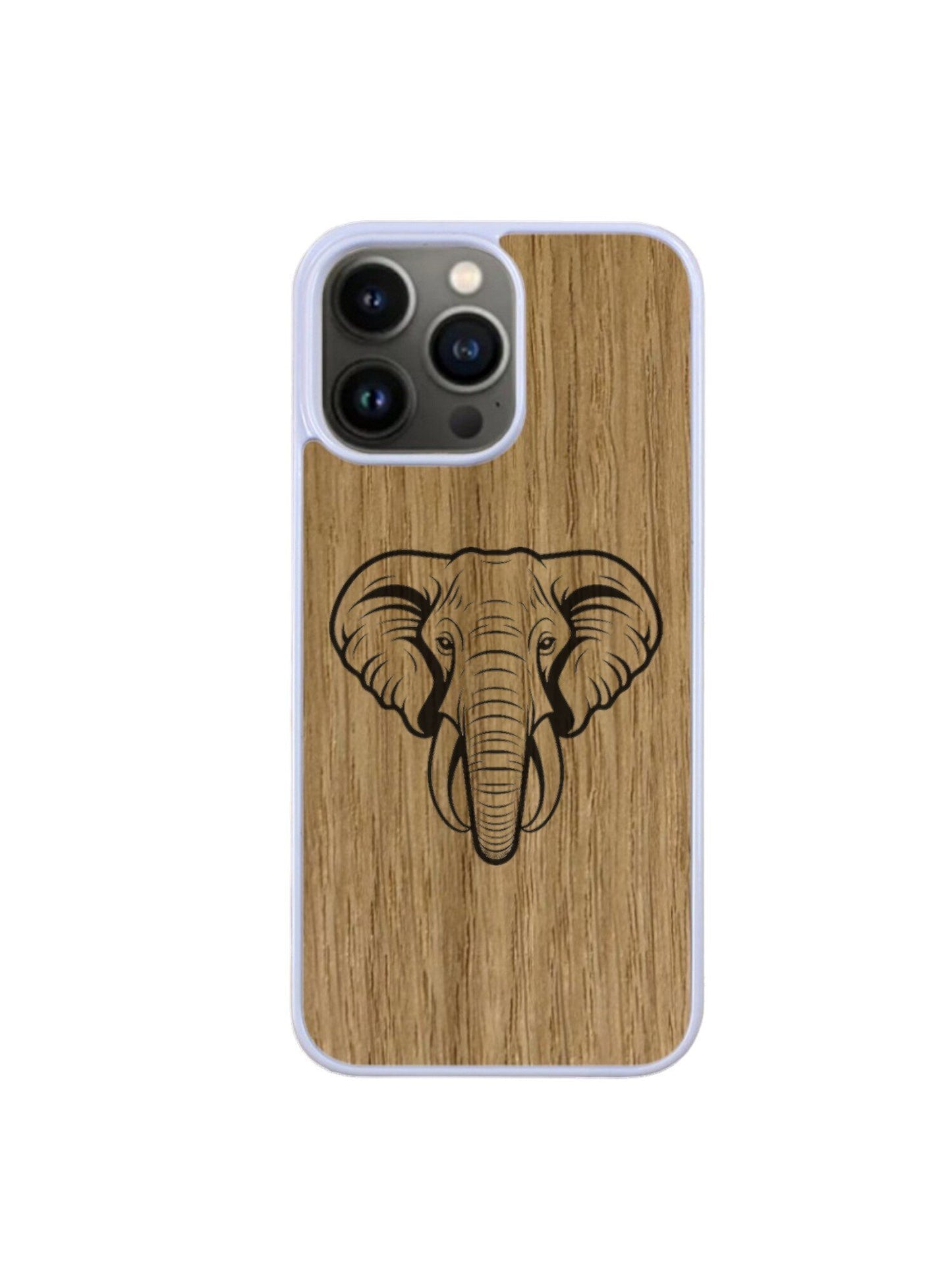 Coque Iphone blanc - Eléphant